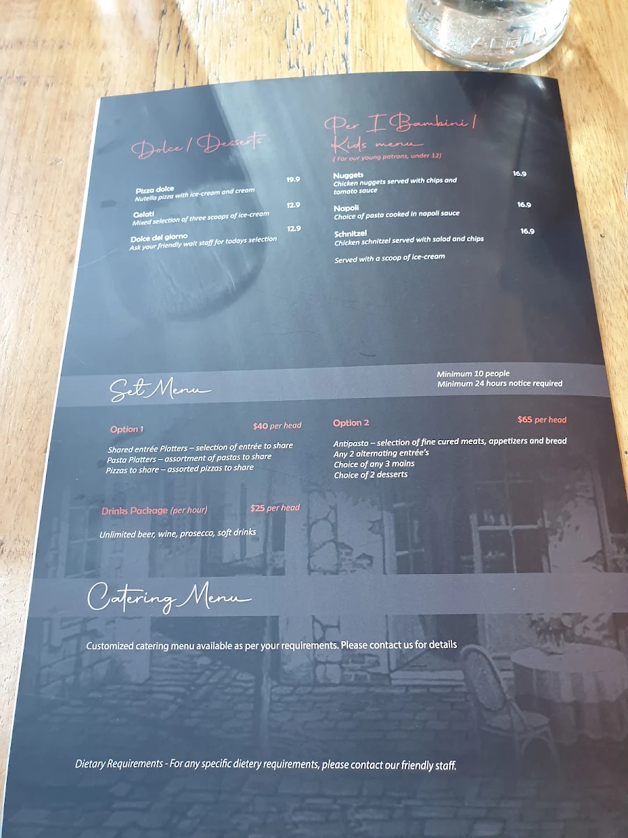 Menu, 90 Secondi