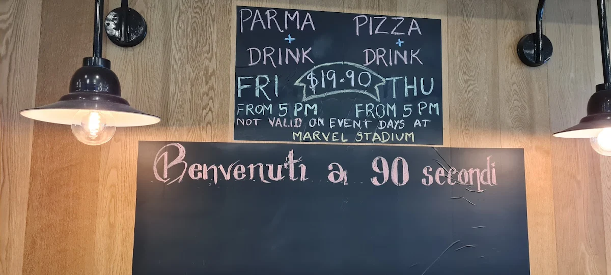 Menu, 90 Secondi