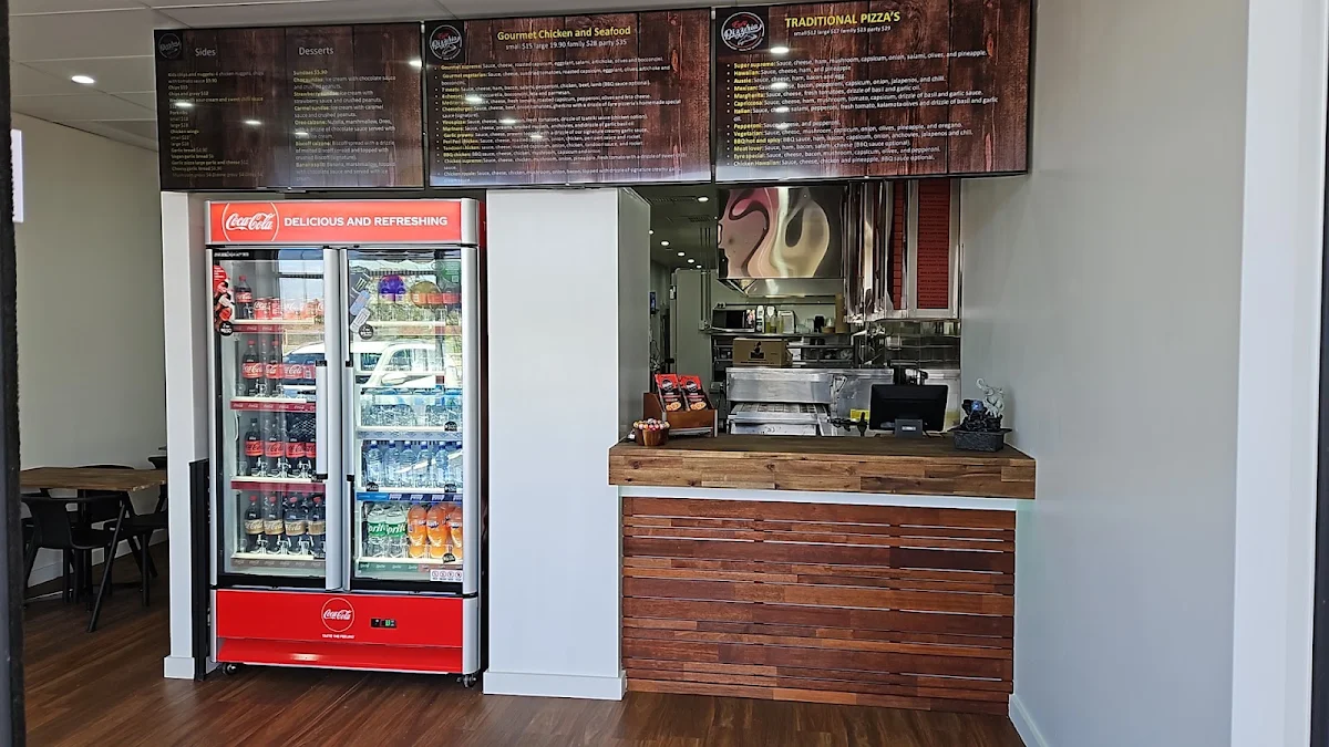 Menu, Eyre Pizzeria