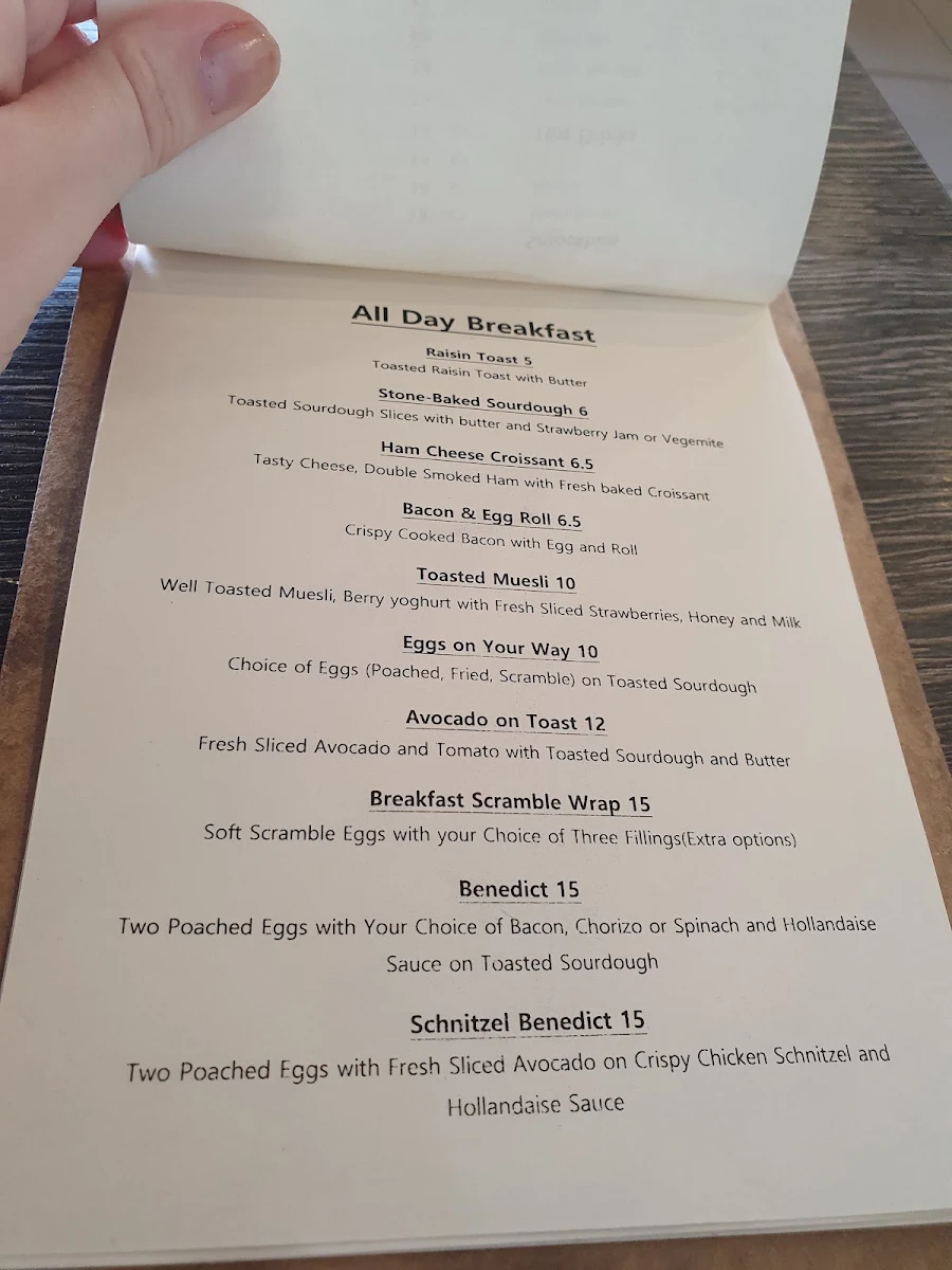 Menu, Cafe2617
