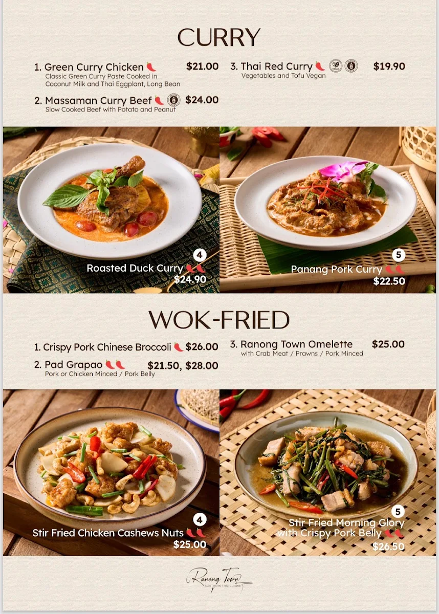Menu, Ranong Town