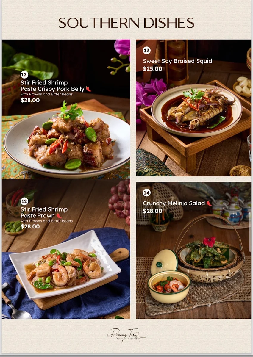 Menu, Ranong Town