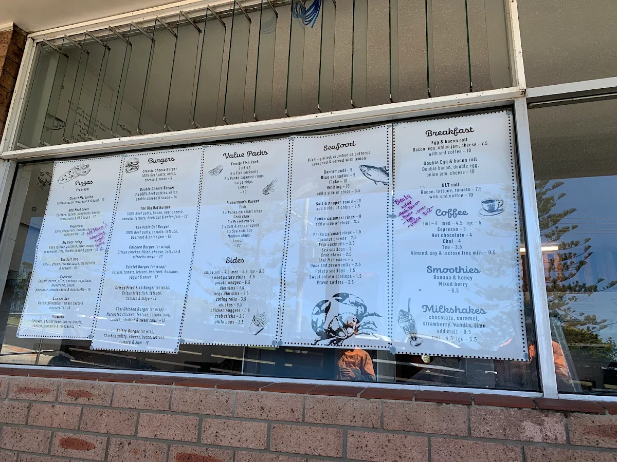 Menu, Blue Octopus Take Away