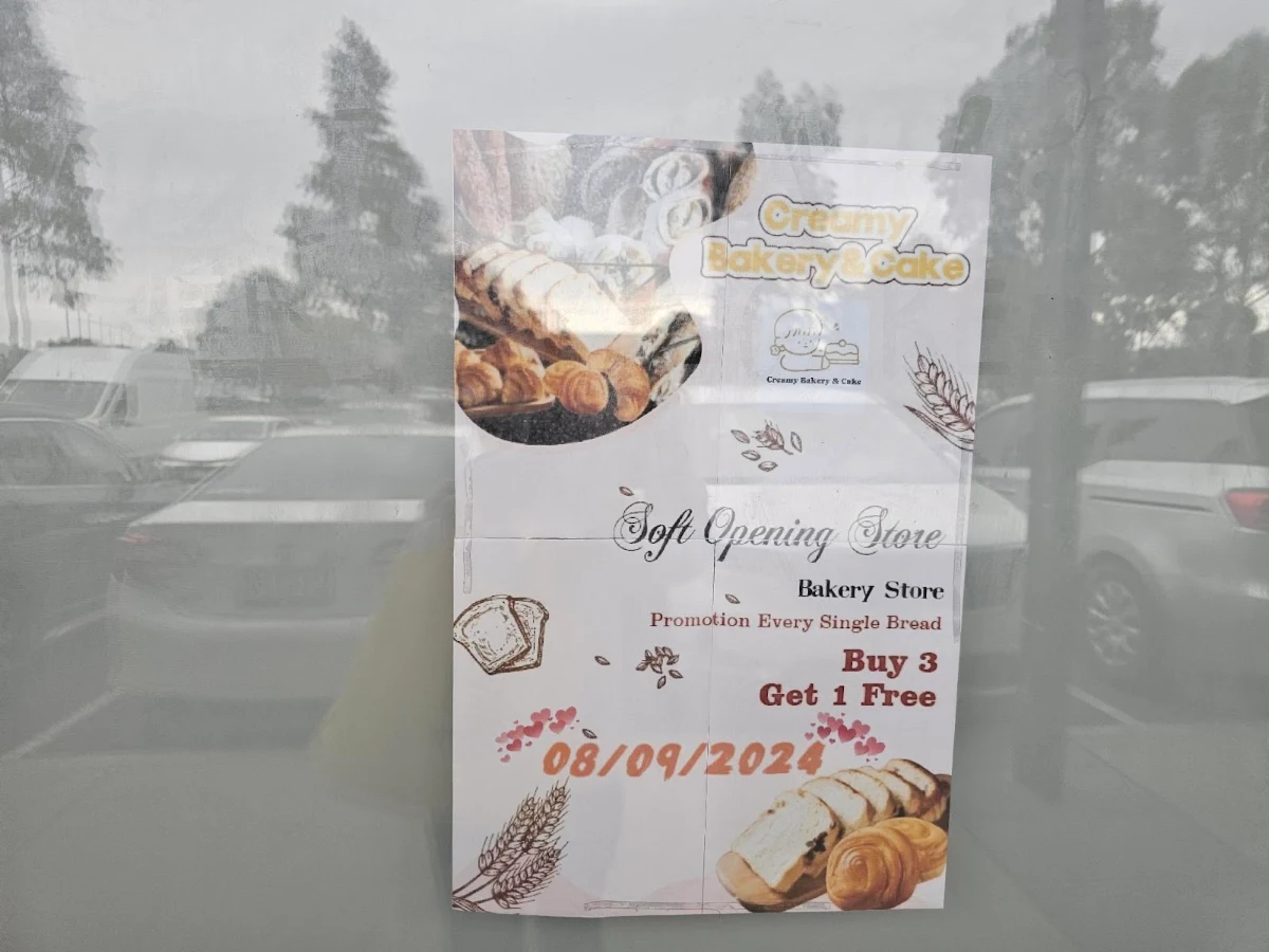 Menu, Creamy Bakery & Cake