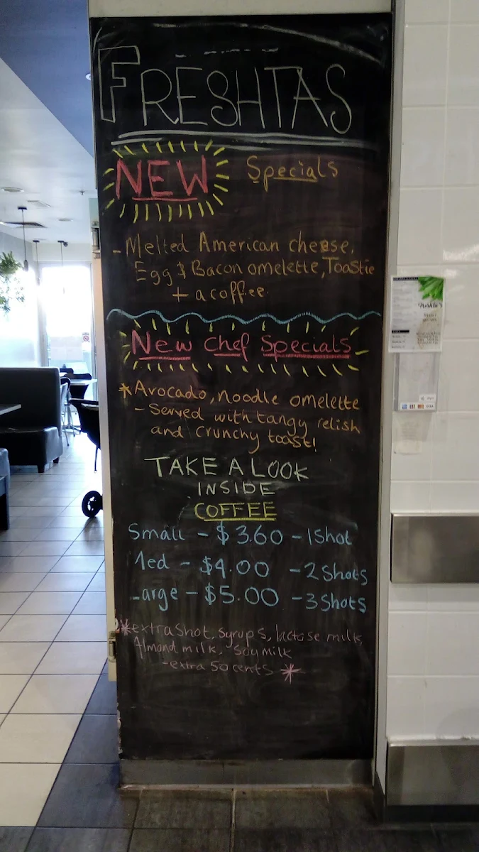 Menu, Freshta's