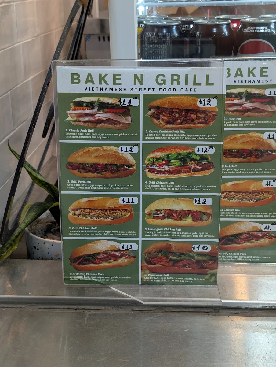 Menu, Bake N Grill Garden city Vietnamese street foods