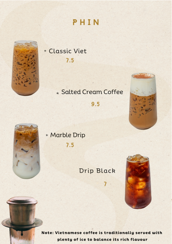 Menu, Cloud Brew Cafe