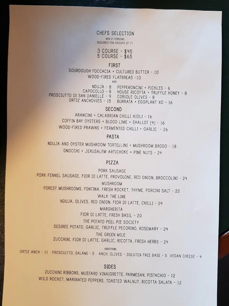 Menu, Anchovy Bandit