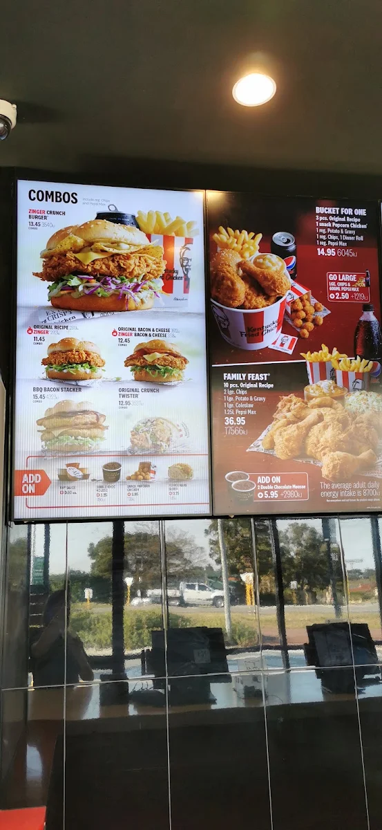 Menu, KFC Atwell