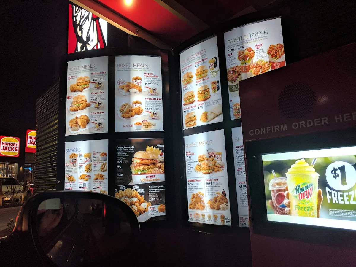 Menu, KFC Atwell
