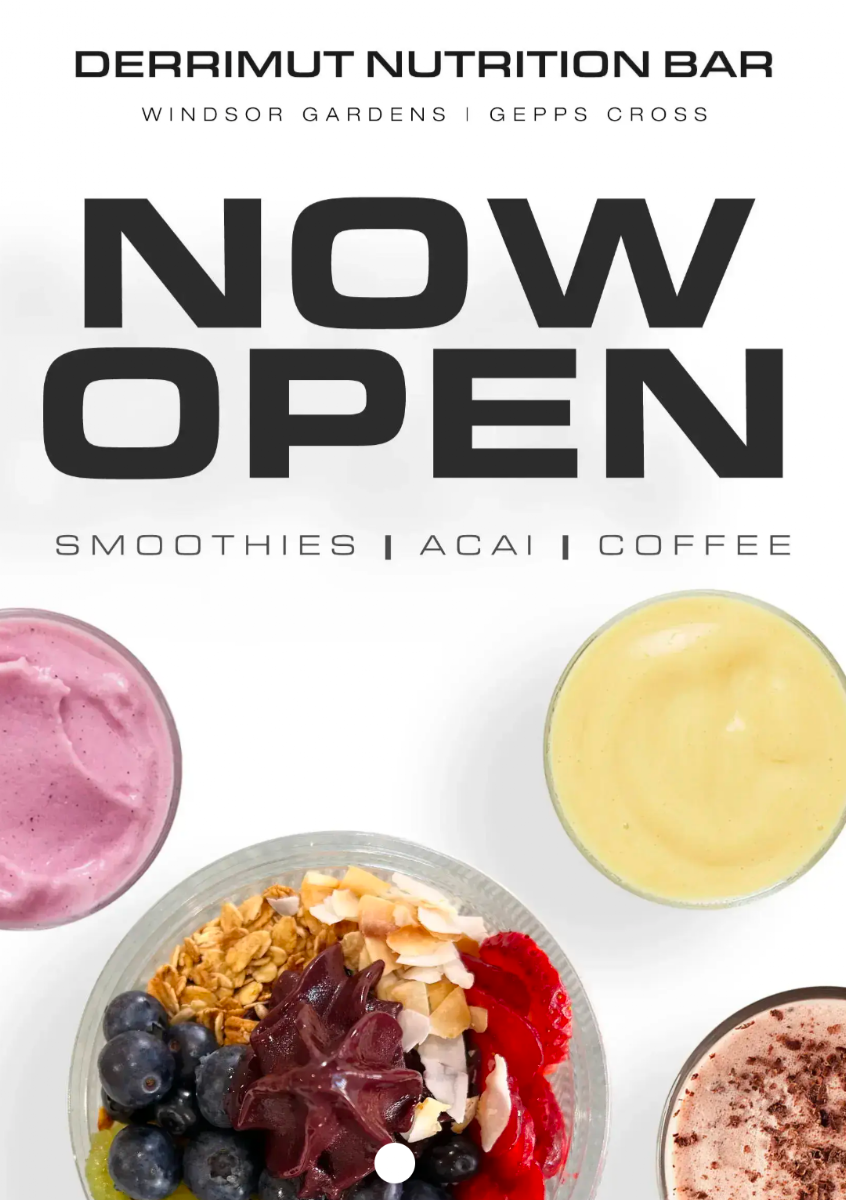 Menu, Derrimut Nutrition Bar