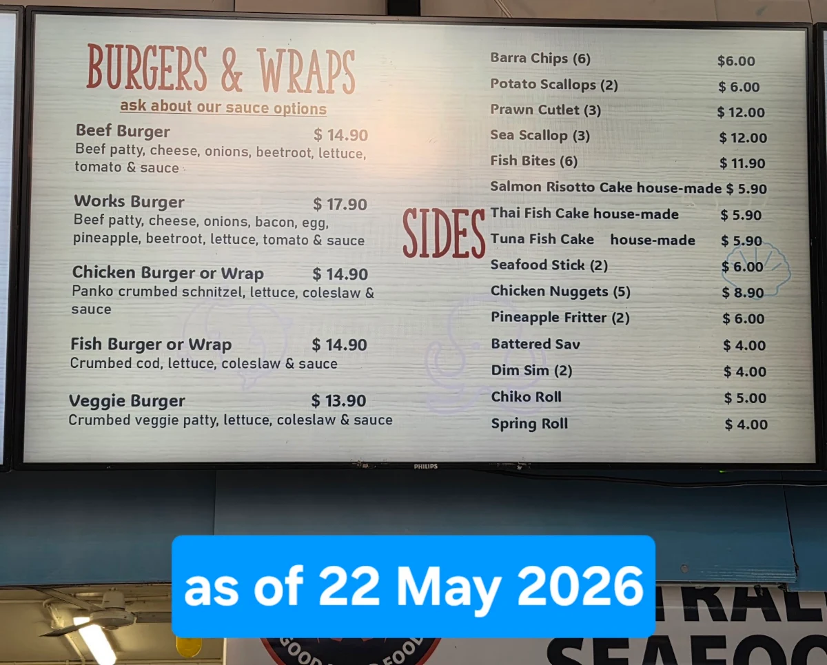 Menu, Fisheries on the Spit