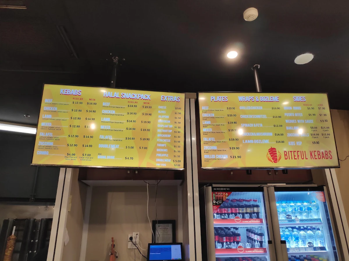 Menu, Biteful Kebabs