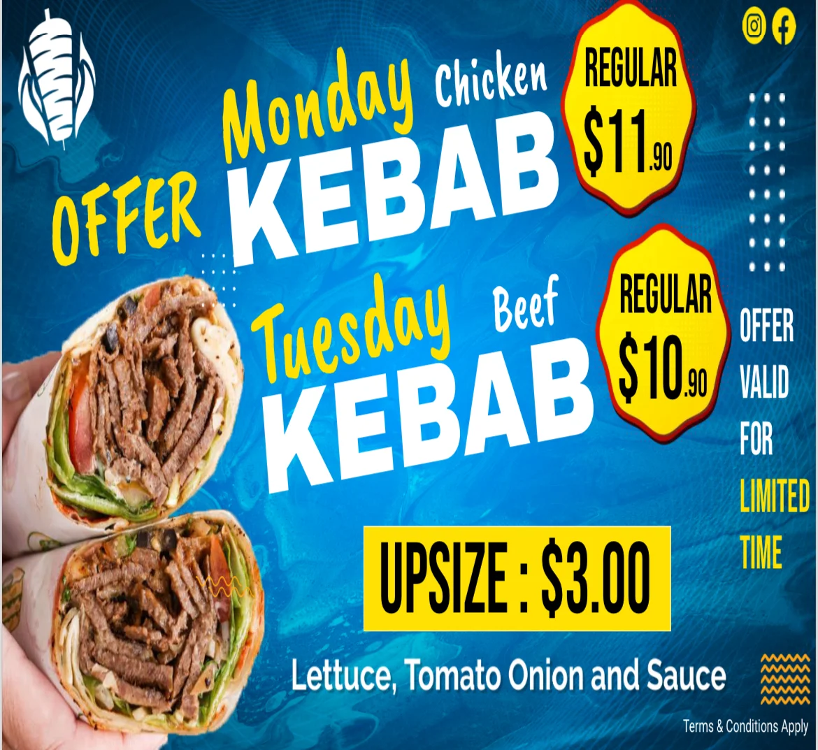 Menu, Biteful Kebabs