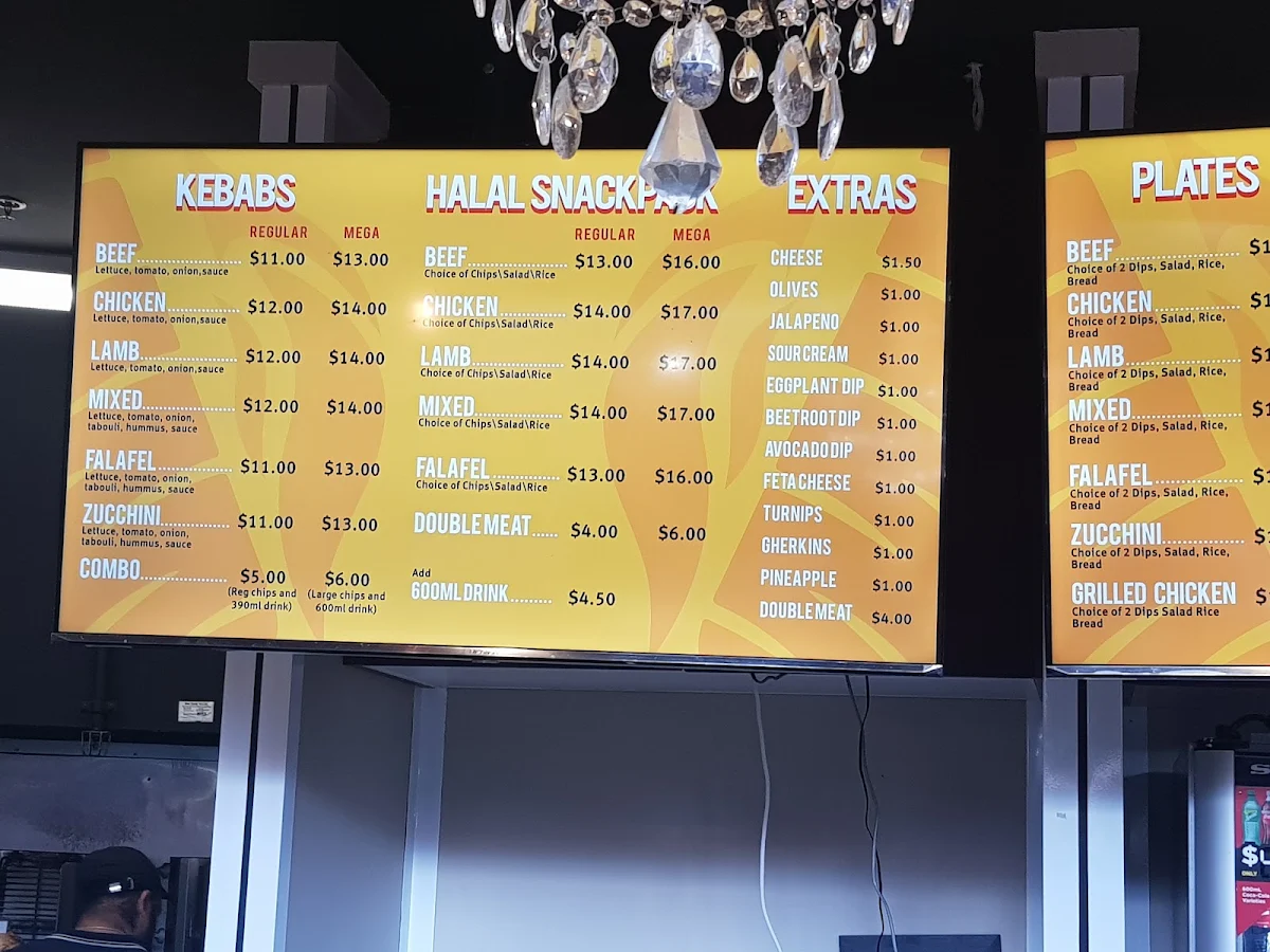 Menu, Biteful Kebabs