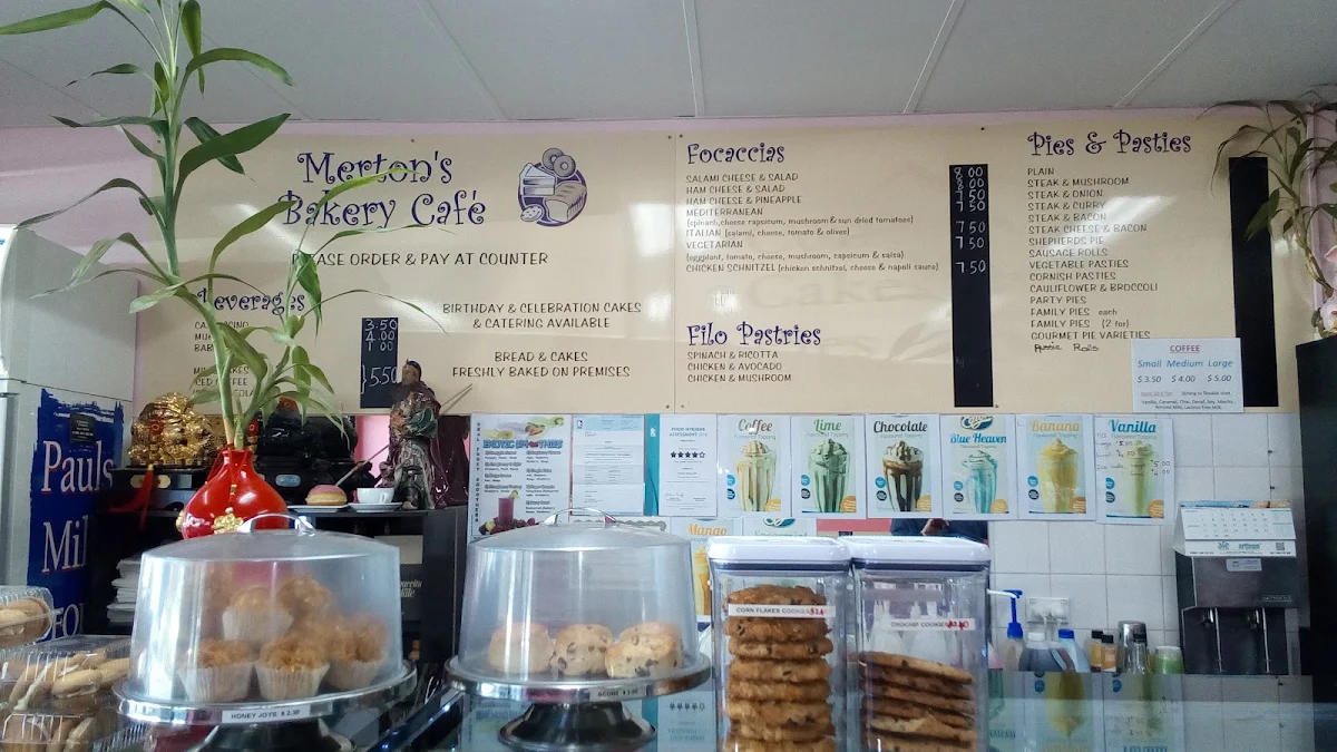Menu, Mertons Bakery Cafe