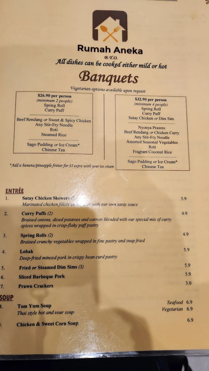 Menu, Rumah Aneka