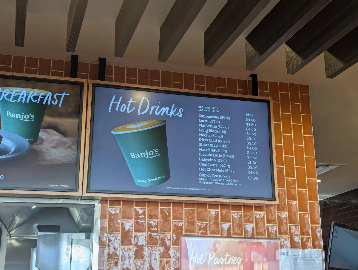 Menu, Banjo’s Bakery Café – Richlands (Drive Thru)