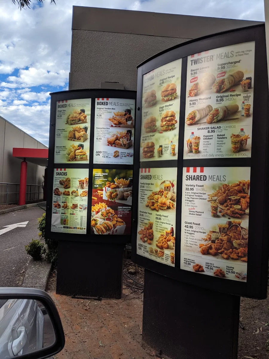 Menu, KFC Woy Woy