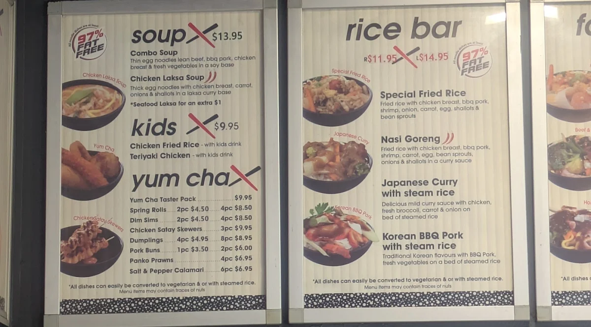 Menu, NOODLE TALK