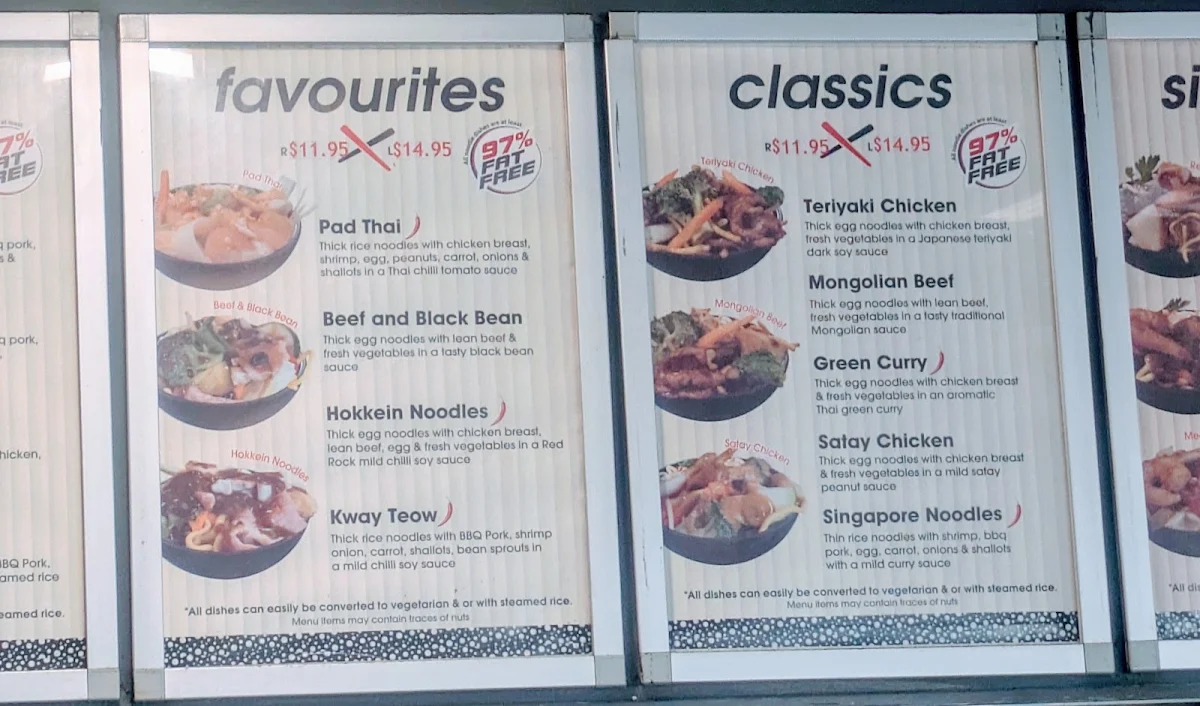 Menu, NOODLE TALK