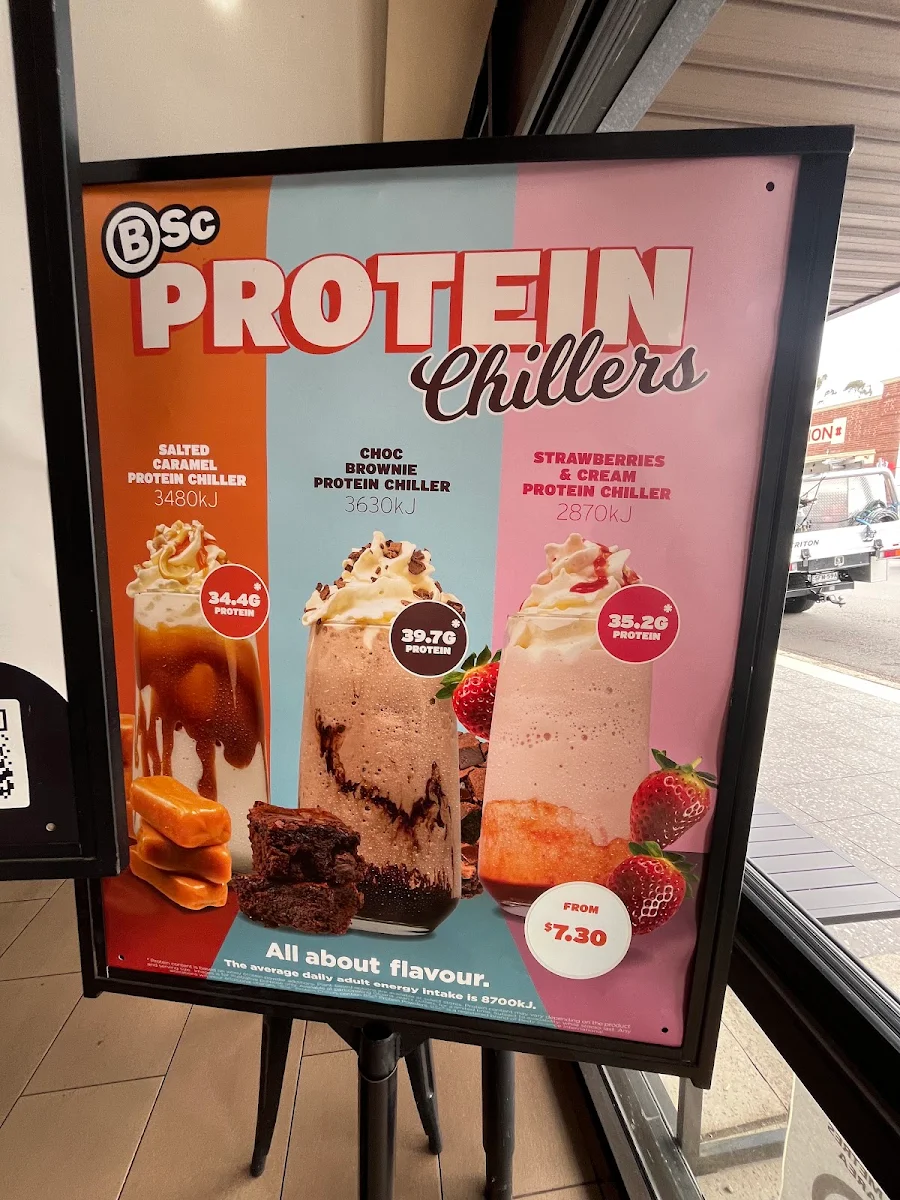 Menu, Gloria Jean's Mortdale