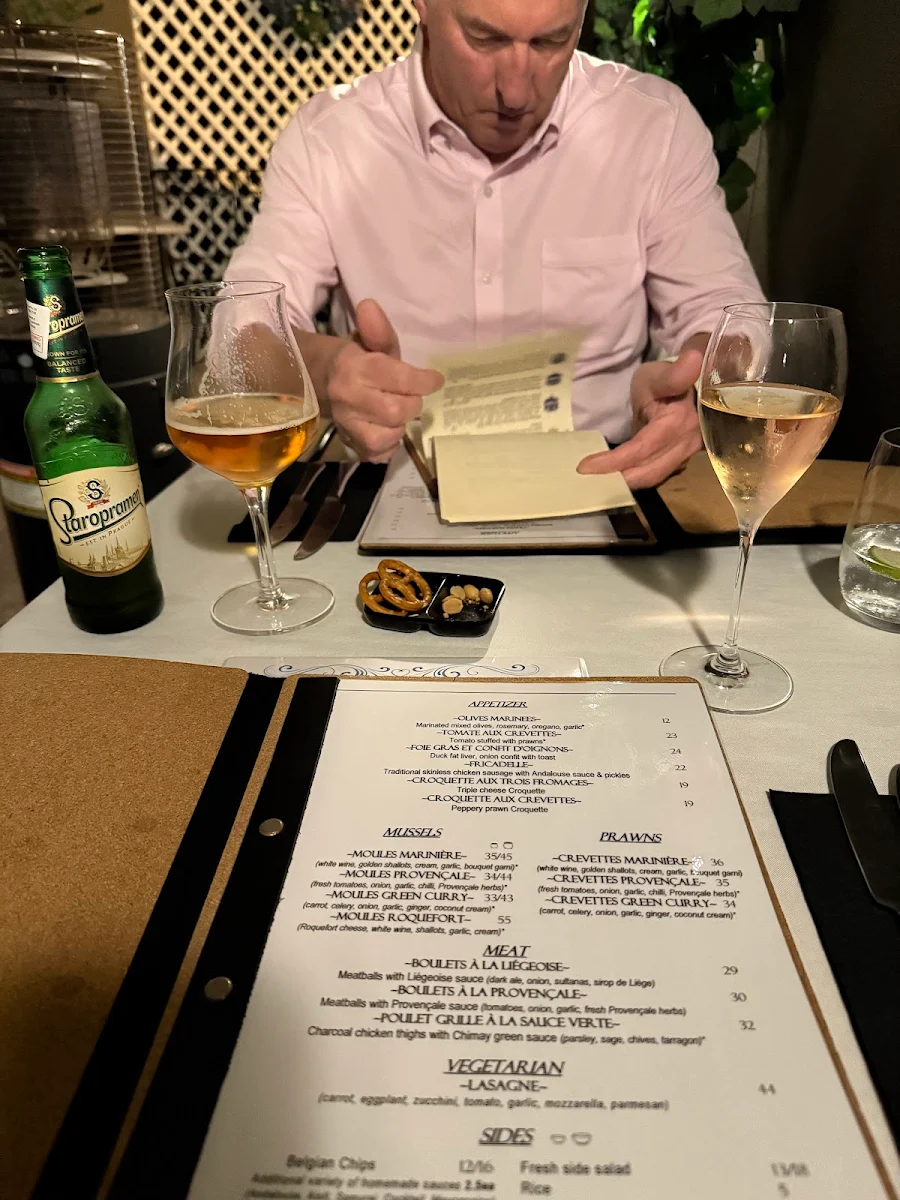 Menu, Bridges MD - Belgian dining