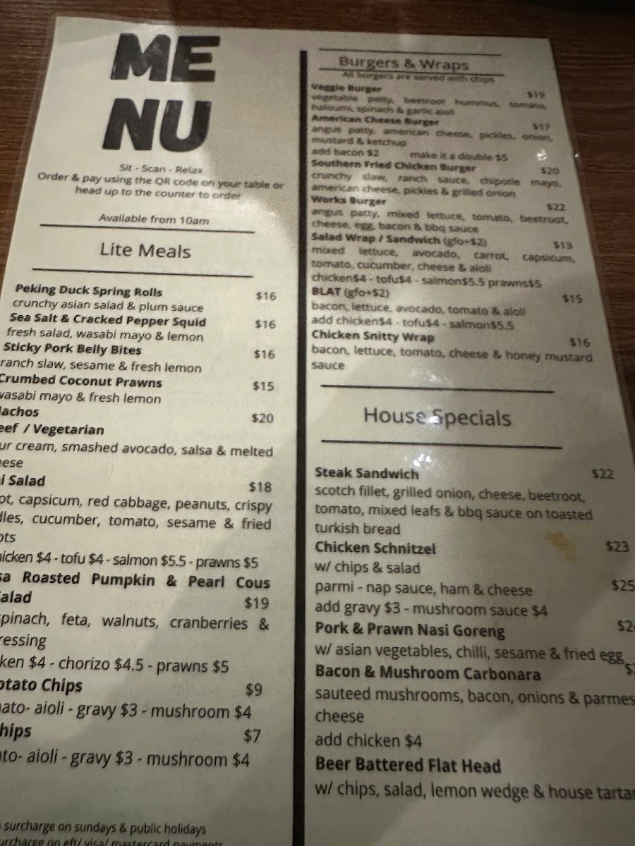 Menu, Hippo Espresso