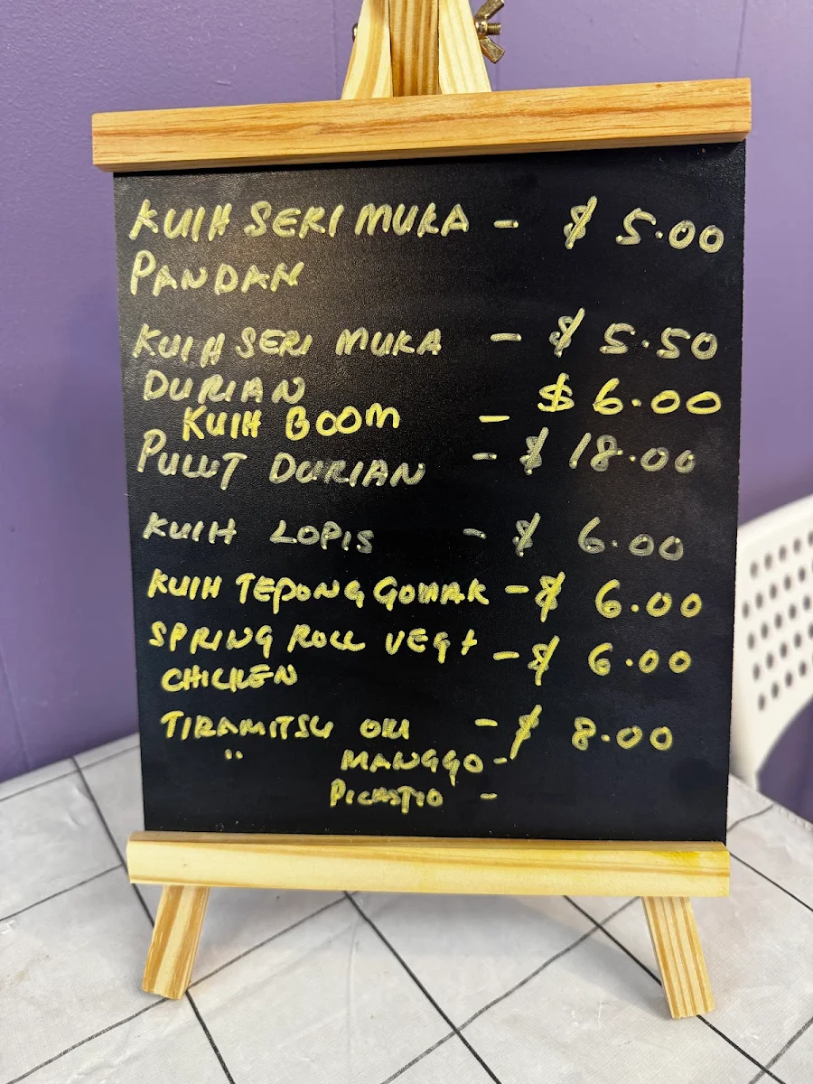 Menu, camca garpu
