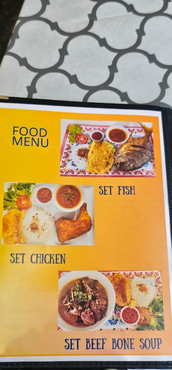 Menu, camca garpu