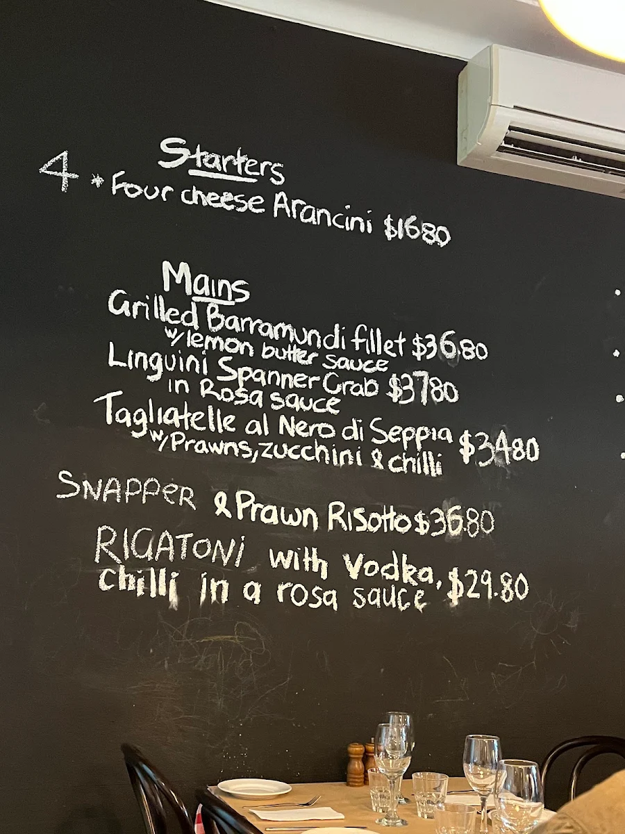 Menu, Mamma Barone