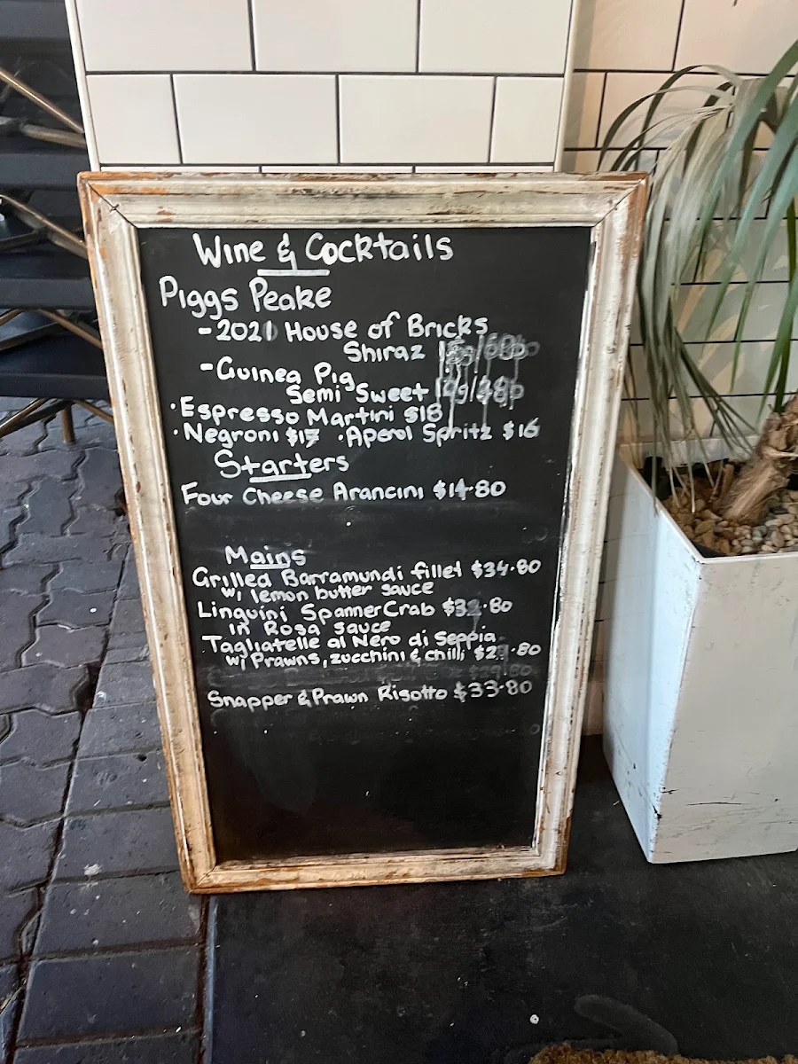 Menu, Mamma Barone