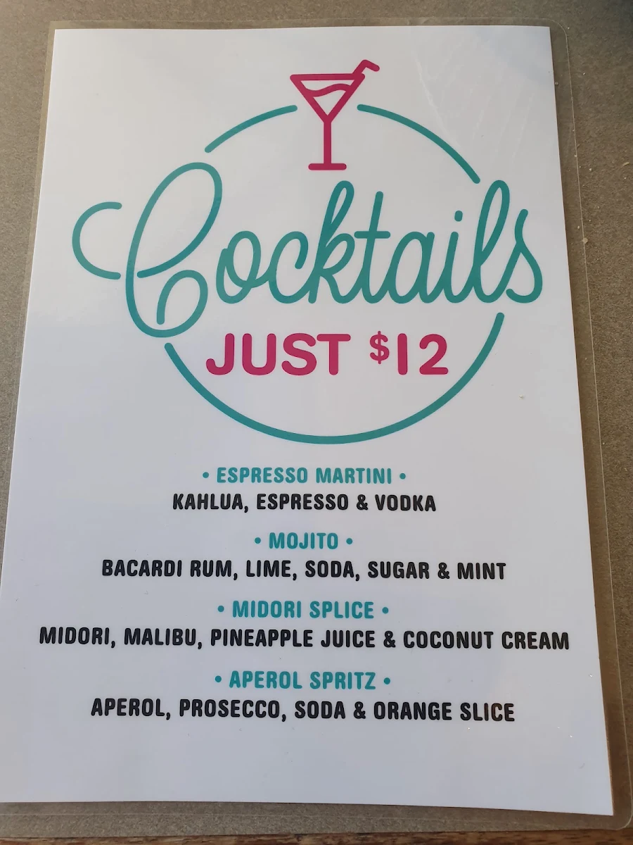 Menu, Fasta Pasta Salisbury