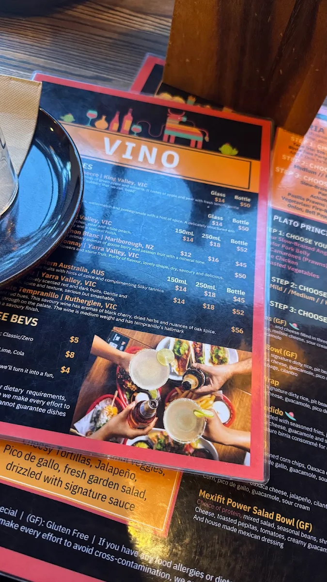 Menu, Little Birria Mascot