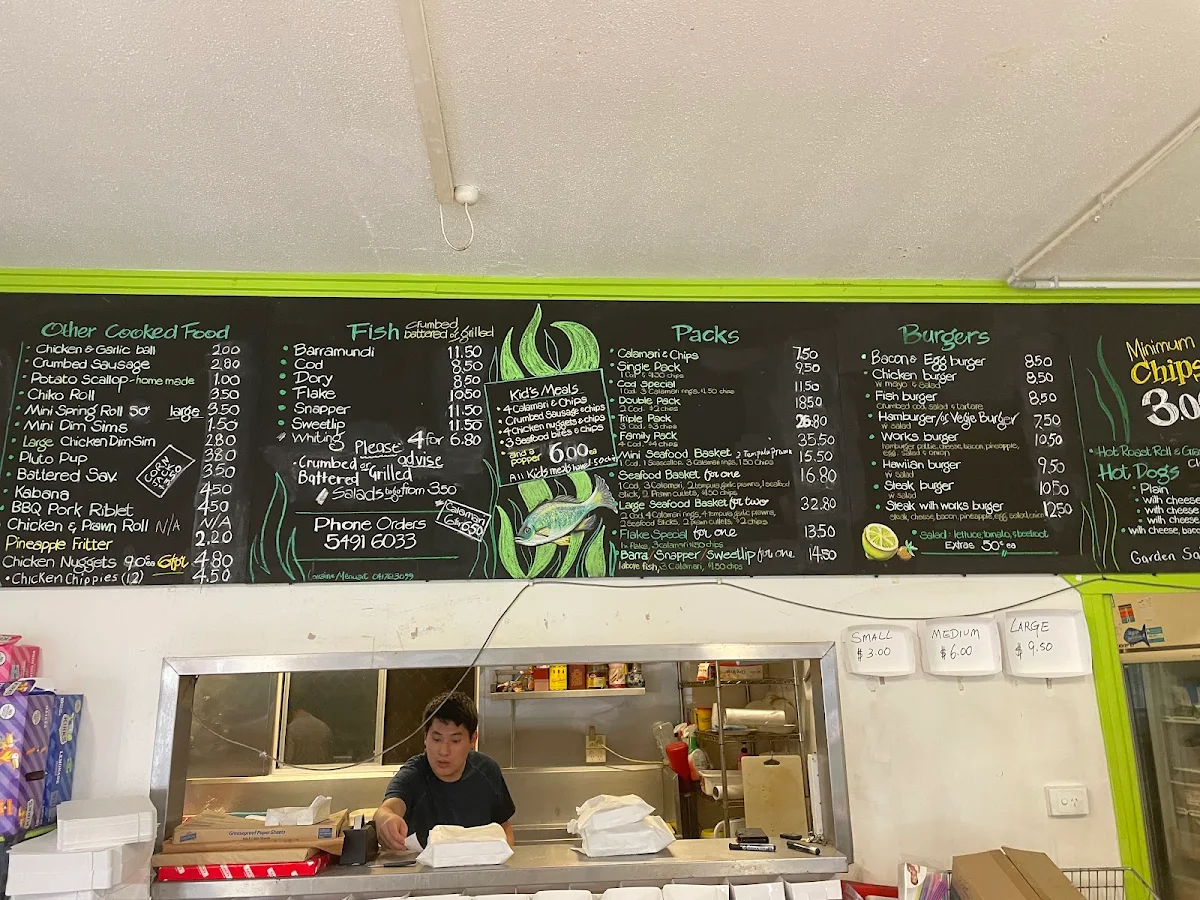 Menu, The Fish Bowl