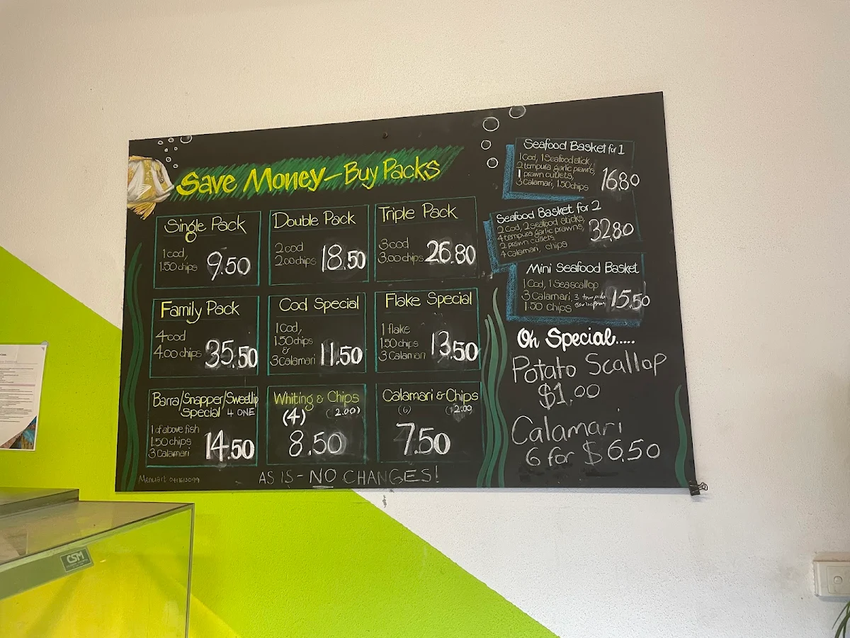 Menu, The Fish Bowl