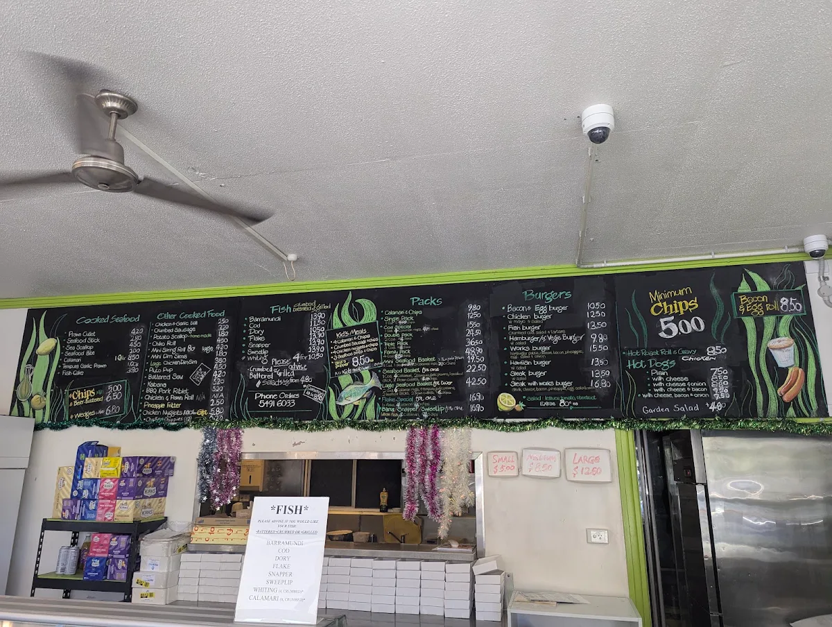 Menu, The Fish Bowl