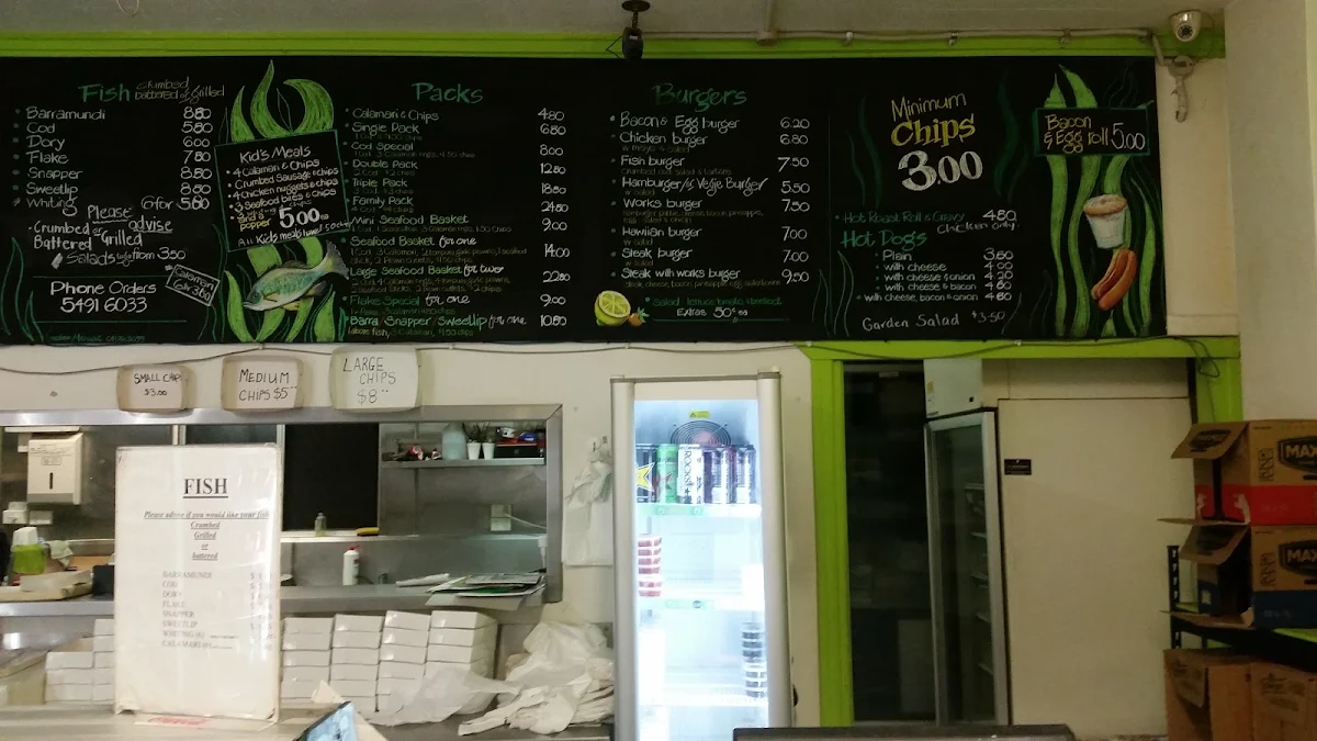 Menu, The Fish Bowl