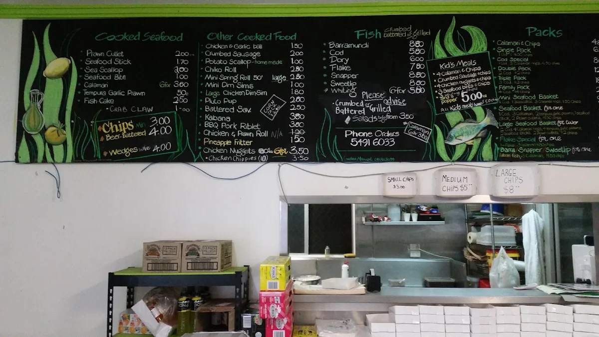 Menu, The Fish Bowl