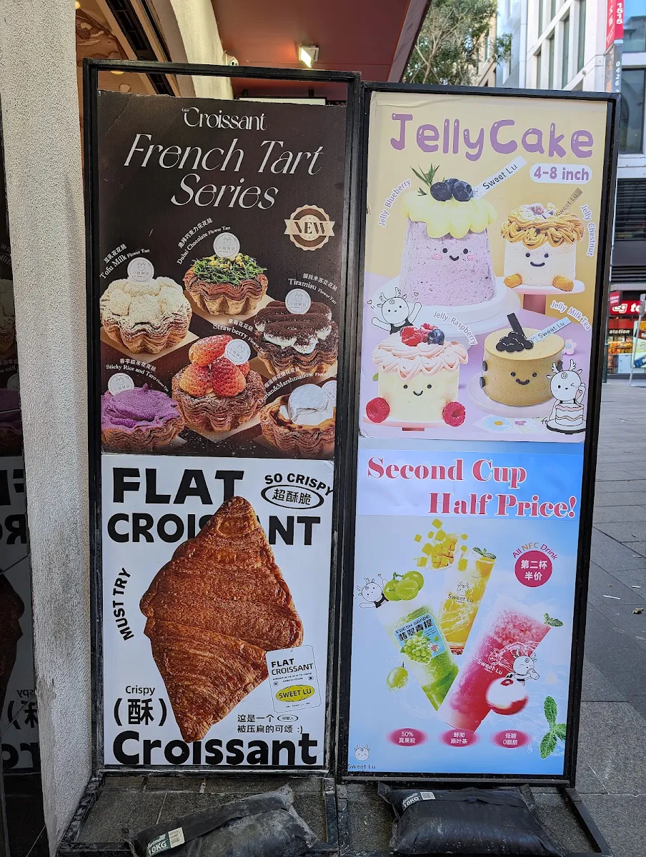 Menu, Sweet Lu Chinatown