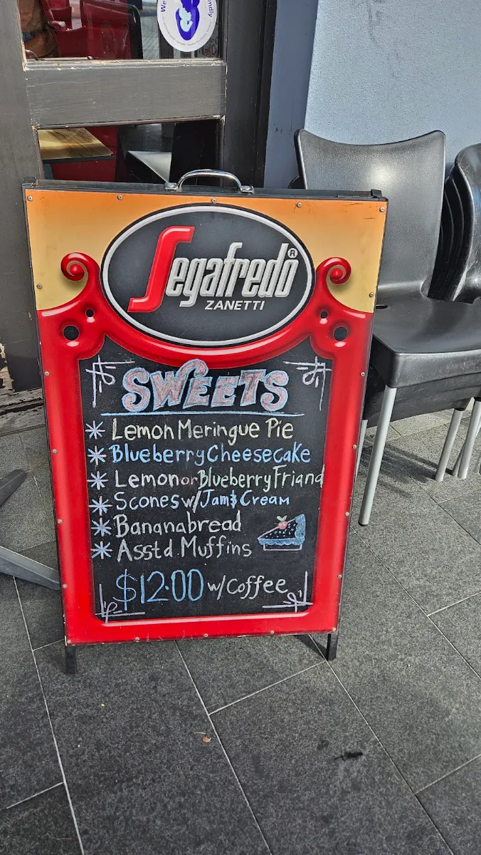 Menu, DCE Café