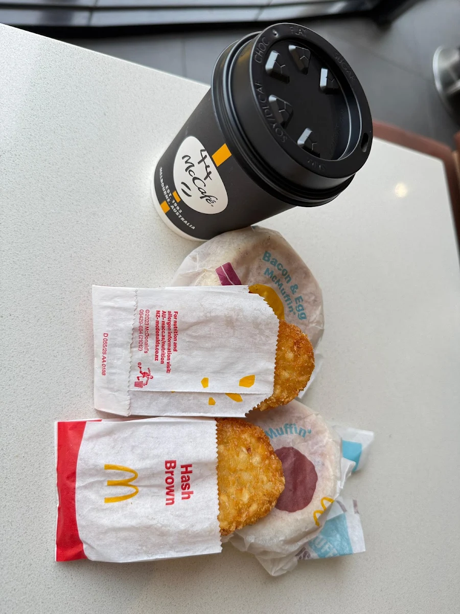 Menu, McDonald's Colac