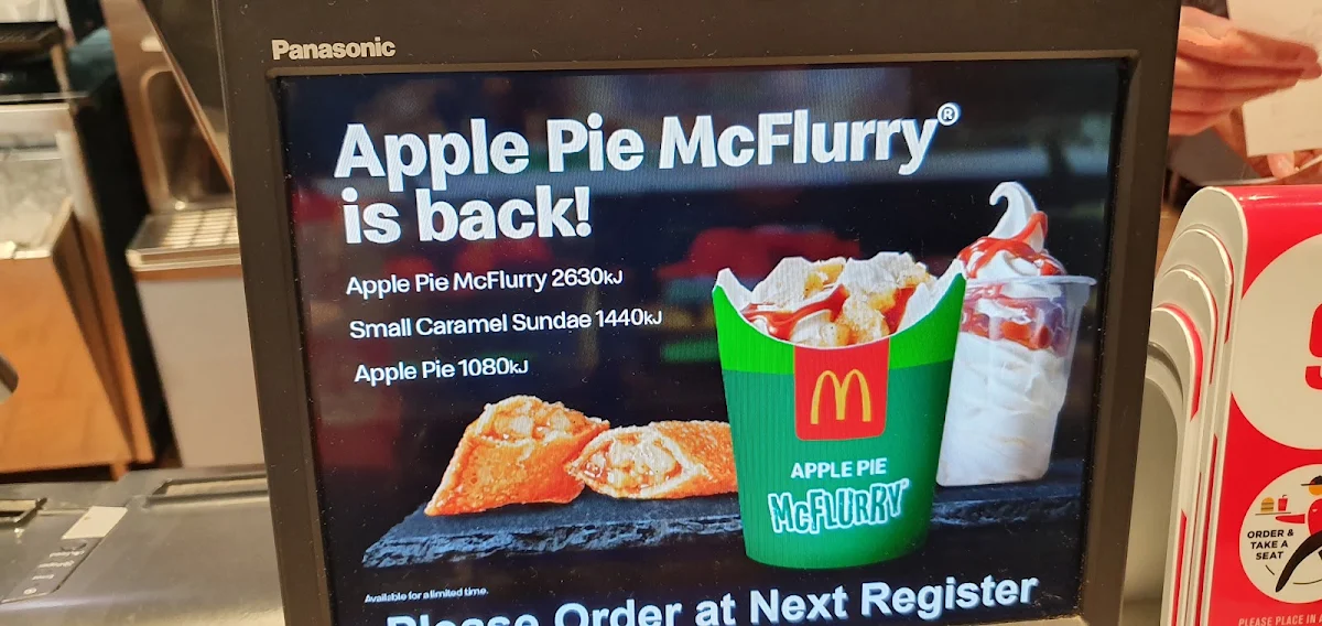 Menu, McDonald's Colac