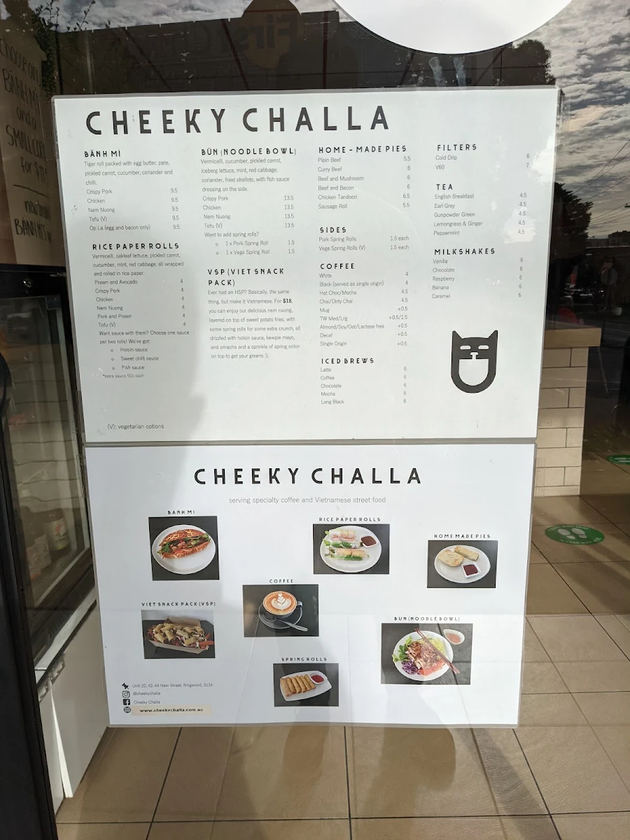 Menu, Cheeky Challa