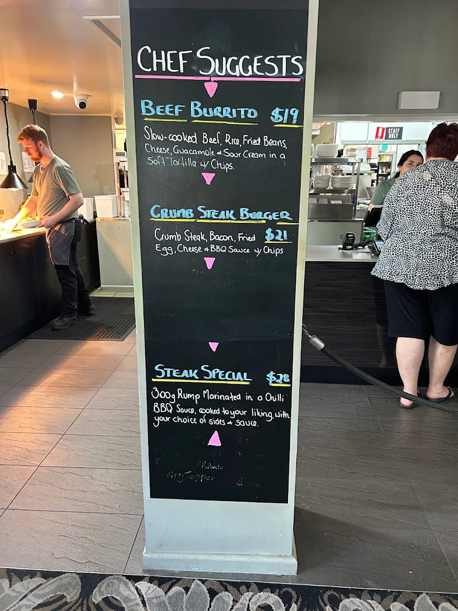 Menu, Restaurant at the Shamrock Hotel