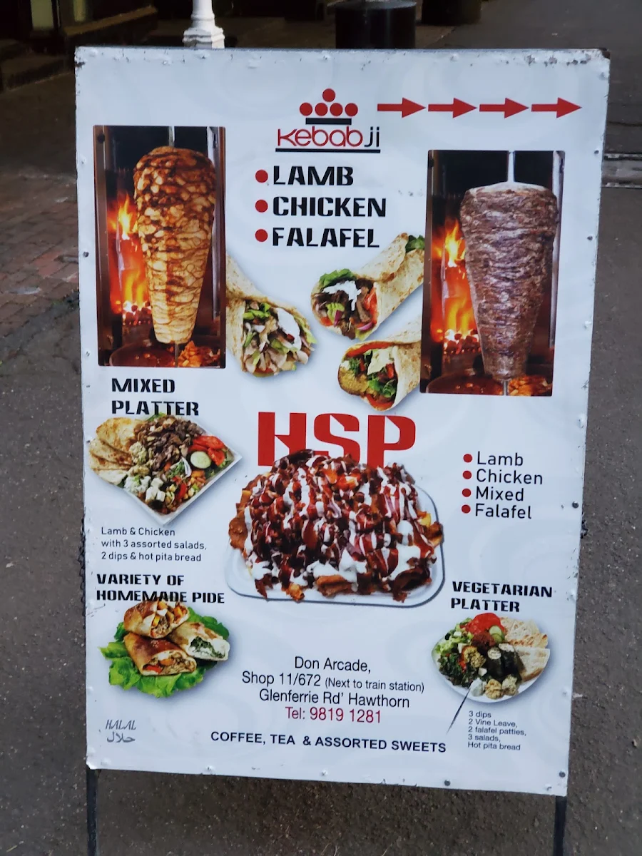Menu, Kebabji