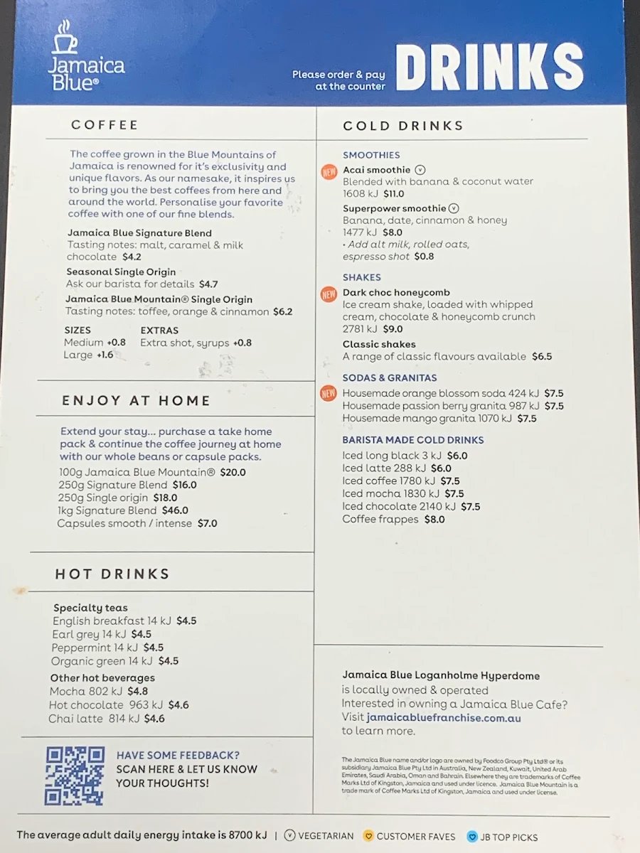 Menu, Jamaica Blue Logan Hyperdome