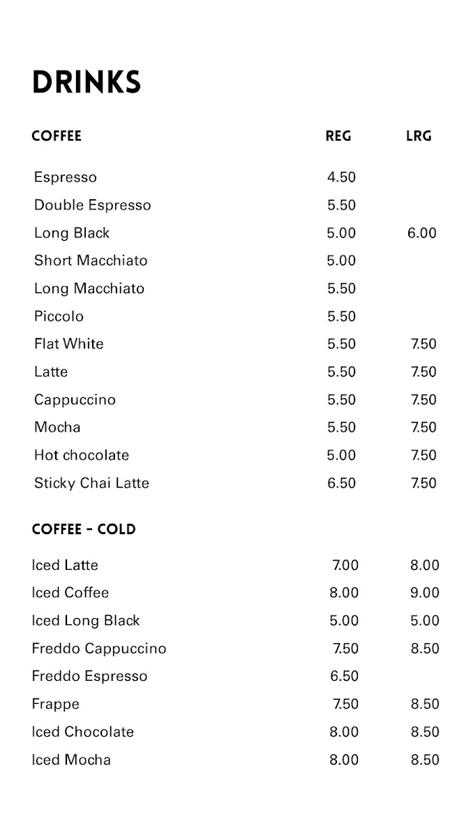 Menu, Gather Round Panini