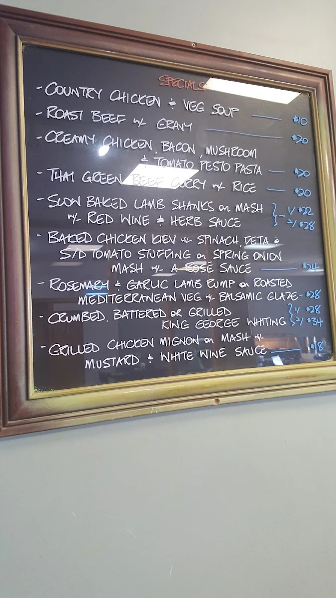 Menu, Cleve Hotel Motel
