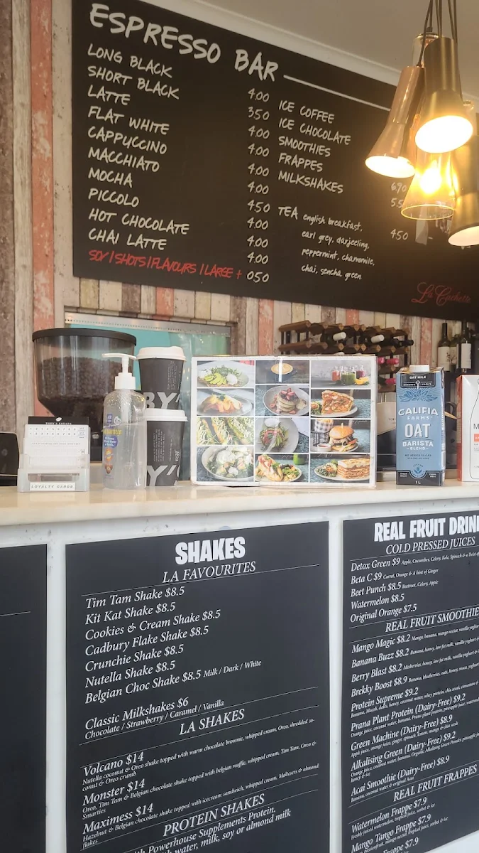 Menu, La Cachette Cafe